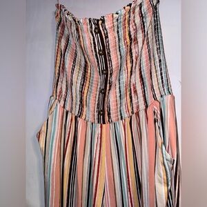 Cute Soft & Stretchy Jumpsuit w/ Fitted Top & Pockets Comfortable & Flattering